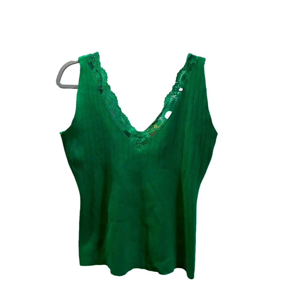 NWT BiBi|Green Tank Top|Size XL